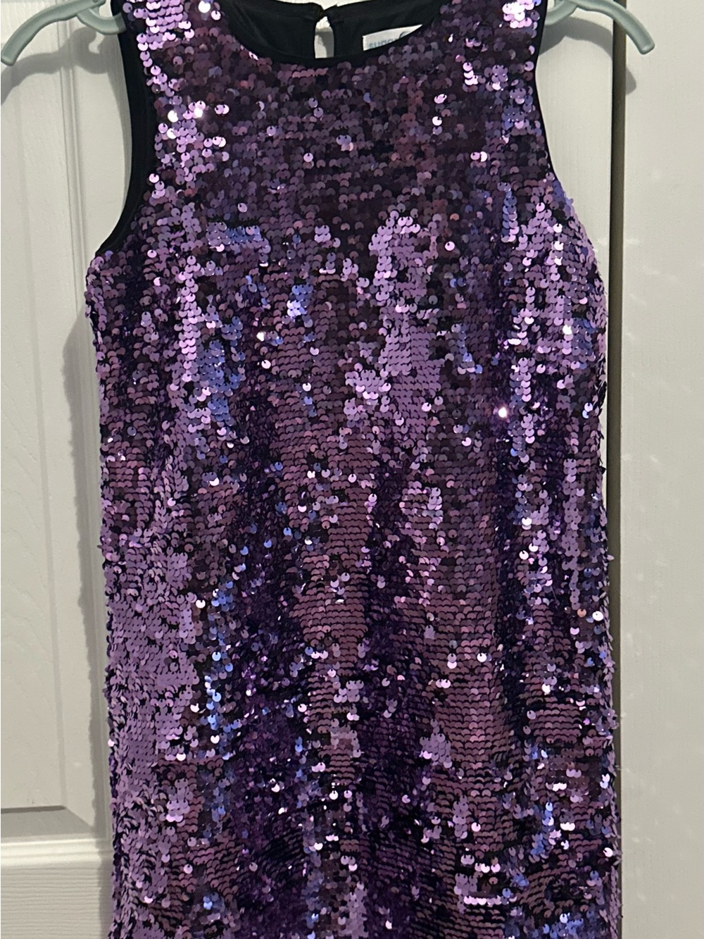 Purple Sequin Sleevelesst Party Dress
